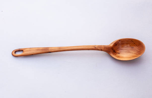 istock Wooden kitchen utensils stacked view close up 2194740124