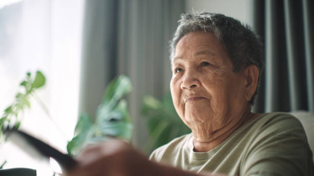 istock Elderly watch television. 2194740747