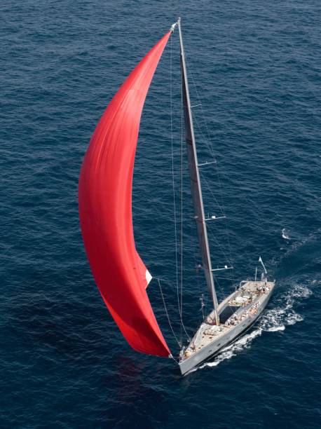 istock Sailing boats in full sail. 2194741449
