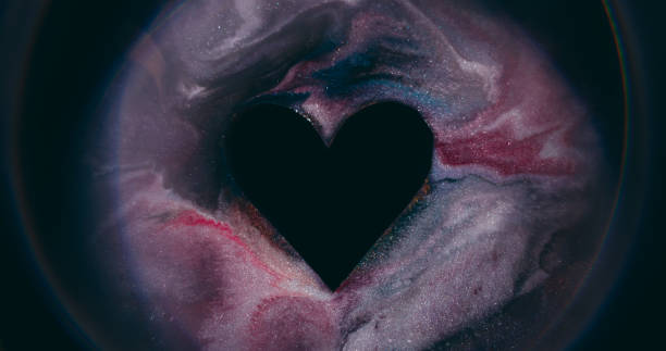 istock Paint heart rainbow overlay love frame ink texture 2194741946