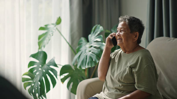istock Senior woman talking on smartphone. 2194745257