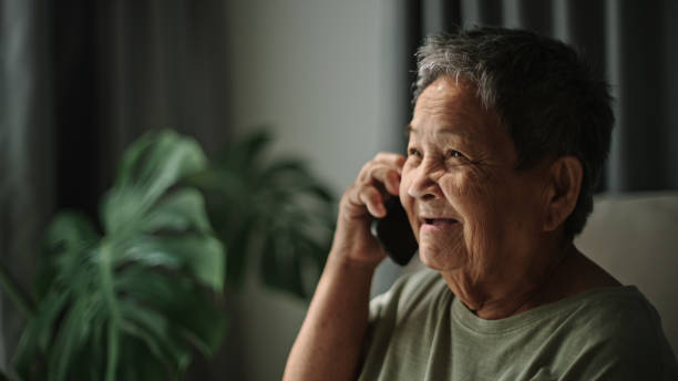 istock Senior woman talking on smartphone. 2194745275