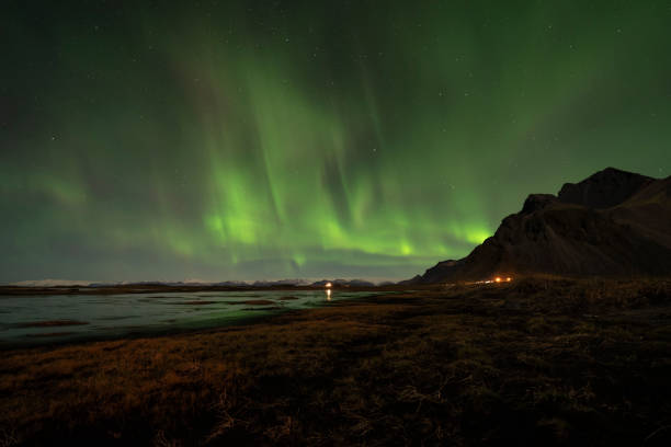 istock Northern Light above Vestrahorn 2194749244