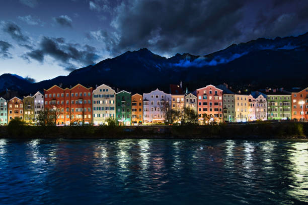 istock Old town Innsbruck at night 2194750261