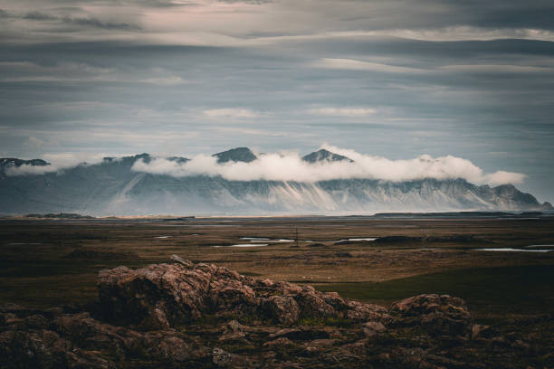 landscape mountains in iceland