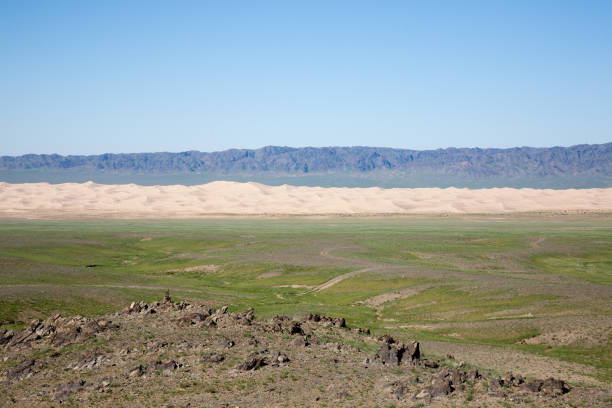 Khongoryn Els sand dunes landscape, Mongolia. Gobi Gurvansaikhan National Park