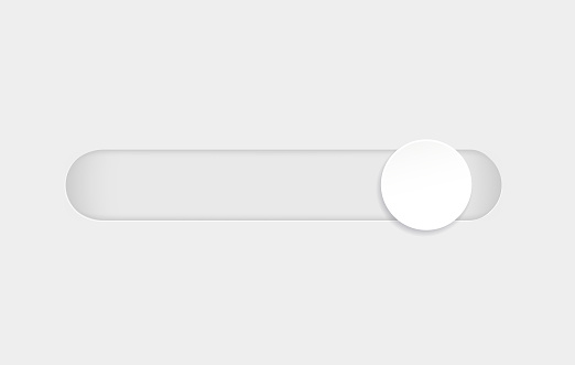 Scrollbar Element Button Navigation Element Frontend Control On White ...