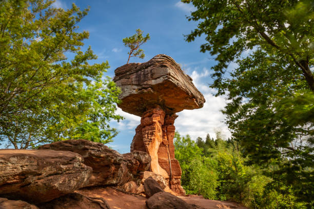 istock The Teufelstisch, Devils Table, Rock Formation in Hinterweidenthal, Rhineland-Palatinate, Germany 2194755297