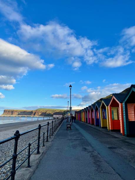 istock Beach huts at Saltburn-by-the-Sea 2194756351