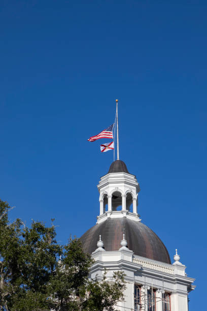 istock Florida State Capitol Dome with Flags in Tallahassee 2194764762
