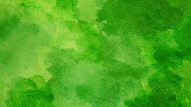 istock Green yellow lime abstract watercolor pattern. Color. Artistic background. Daub stain splash water paint liquid. Spring summer greenery bloom. 2194770216