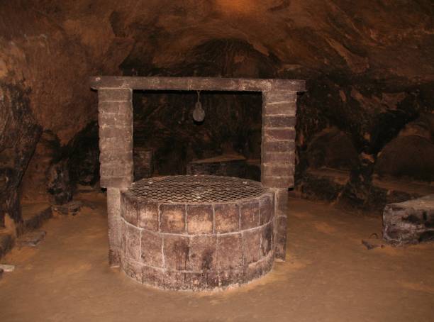 istock Antique Well in Italian Cave 2194773867