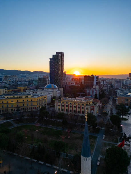 istock Tirana from air with a drone - Albania 2194775017