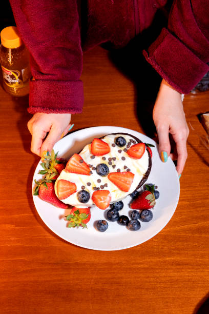 istock Chocolate Egg Dessert with Strawberries and Blueberries 2194775132