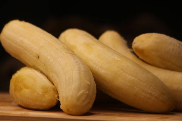 istock Close up of bananas without peel 2194780004