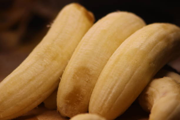 istock Close up of bananas without peel 2194780023