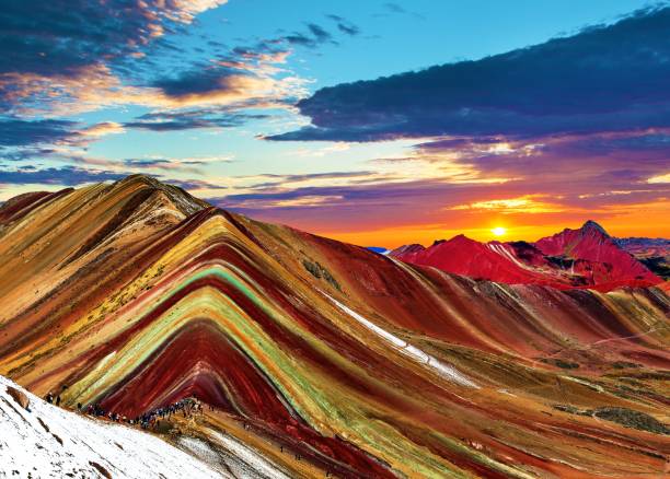 istock Rainbow mountains or Vinicunca Montana de Siete Colores 2194786476