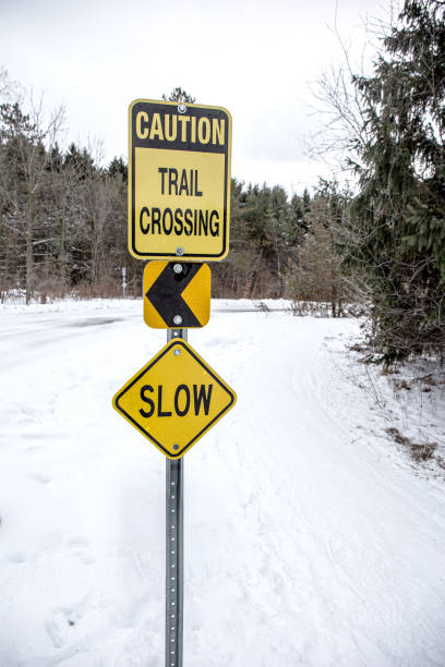 istock Conservation Area, winter, tourist signposts 2194786588