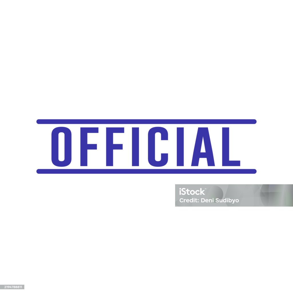 Officials Text Design Official Stamp Graphic Design Vector Element Simple And Modern Stock ...