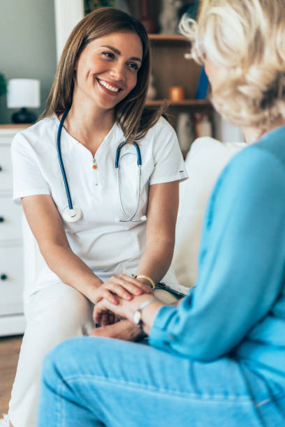 istock Doctor and a senior woman 2194793021
