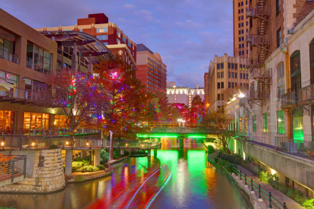 istock San Antonio River Walk Christmas Lights 2194803167