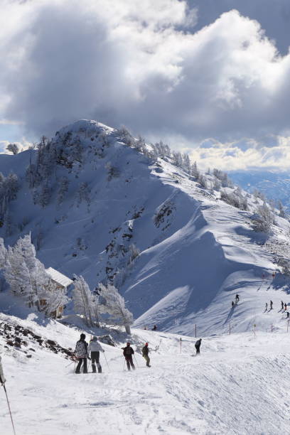 istock Wasatch Mountains at Snowbasin ski resort in Ogden, Utah 2194803475