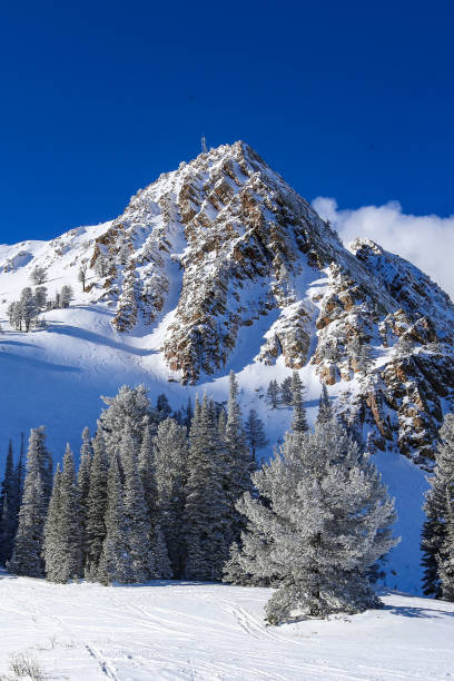 istock Wasatch Mountains at Snowbasin ski resort in Ogden, Utah 2194803840