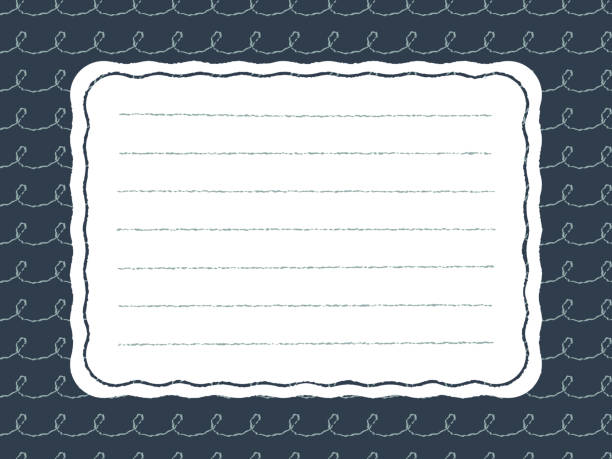 calm atmosphere cute curl patterned stationery calm atmosphere cute curl patterned stationery gift tag note stock illustrations