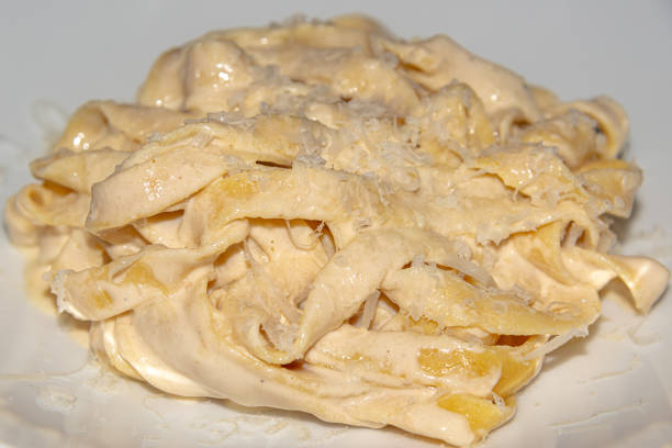 istock Handmade Alfredo Pasta Close-Up 2194811460