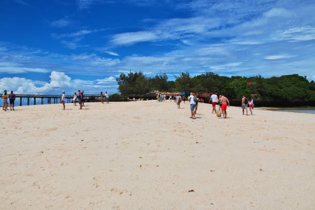 Zanzibar, Tanzania - 30 Dec 2016: Prison Island on Zanzibar, Tanzania