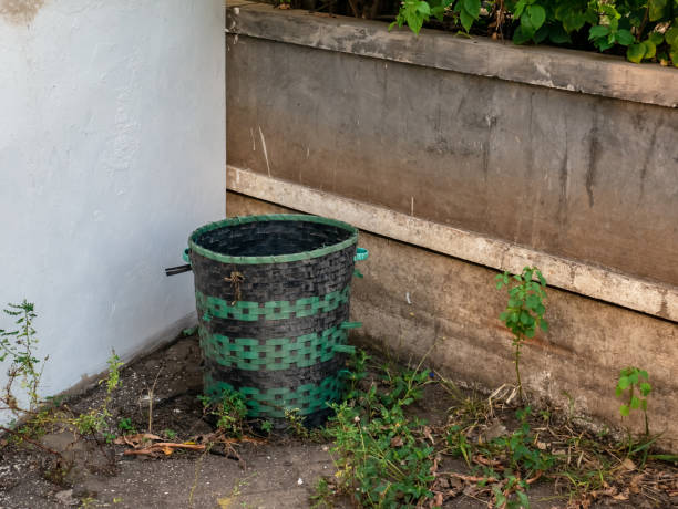 istock The trash bin is made from woven recycled plastic 2194816303