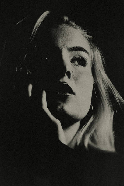 istock The face in the penumbra. 2194817770
