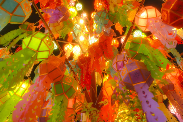Illuminating the night with colors and culture at lamphun lantern Festival
