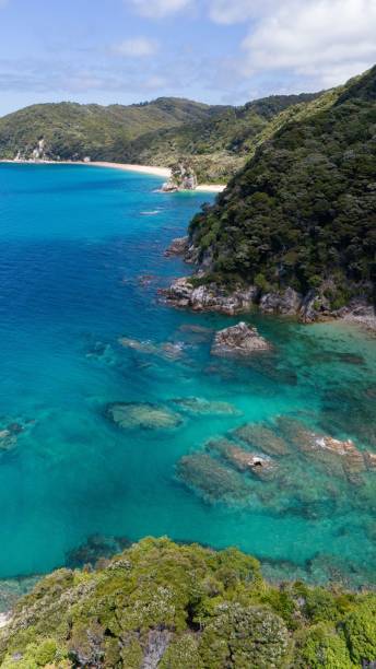 istock Pristine tropical coastline aerial view. 2194828585