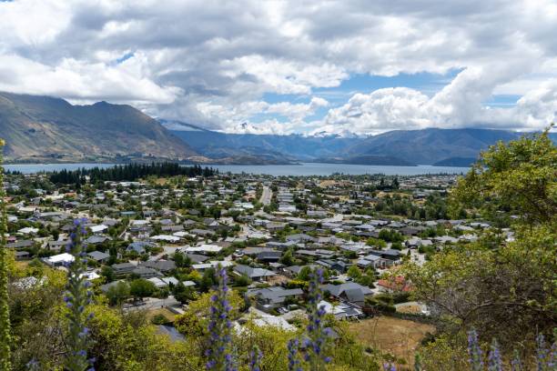 istock Scenic view of Wanaka town and Lake Wanaka. 2194829165
