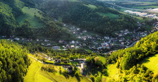 istock Summer landscape with village, Slovakia - panorama 2194830227