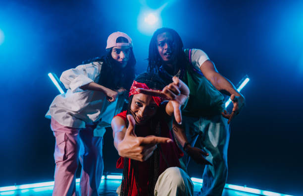 istock Group of hip hop dancer dancing together. 2194830283
