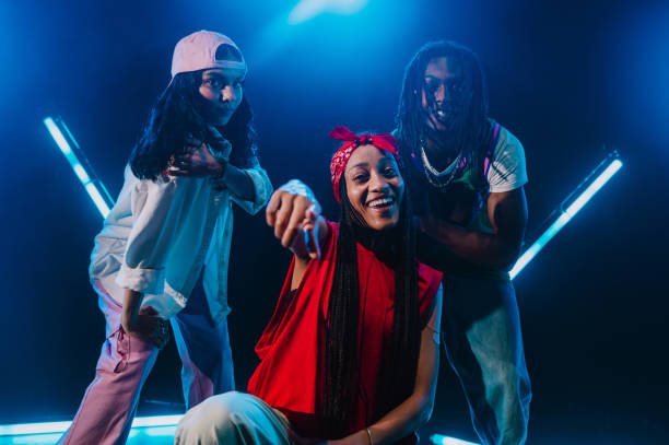 istock Group of hip hop dancer dancing together. 2194830335