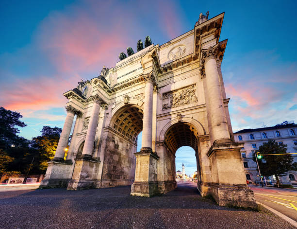 istock Siegestor (Victory Gate) triumphal arch in downtown Munich, Germany 2194830440