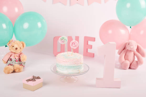 istock Birthday 1 year Cake Smash Decor, birthday photo zone 2194830502