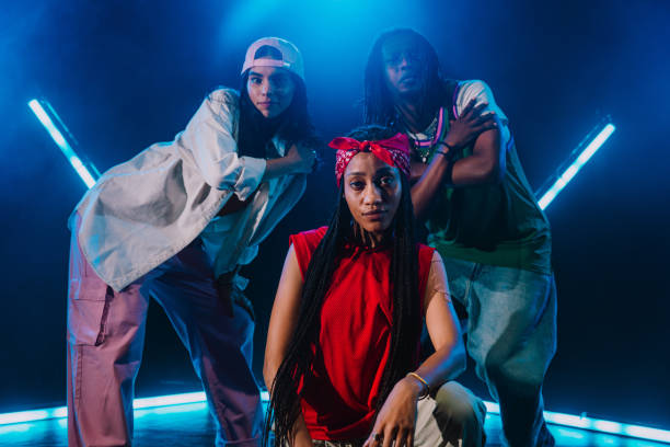 istock Group of hip hop dancer dancing together. 2194830529