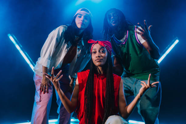 istock Group of hip hop dancer dancing together. 2194830558