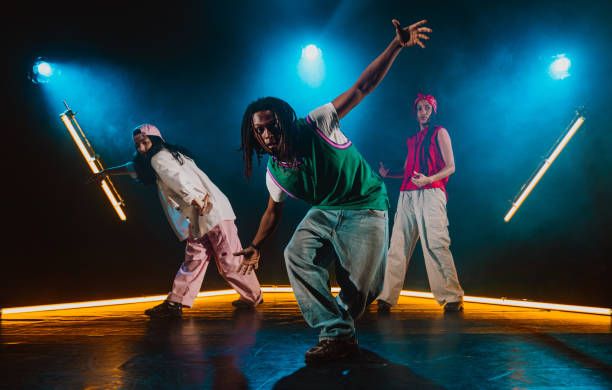 istock Group of hip hop dancer dancing together. 2194830811