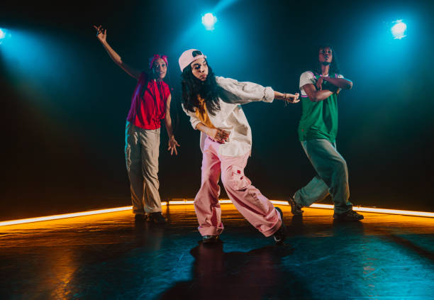 istock Group of hip hop dancer dancing together. 2194831179