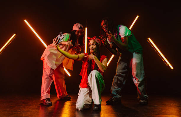 istock Group of hip hop dancer dancing together. 2194831822