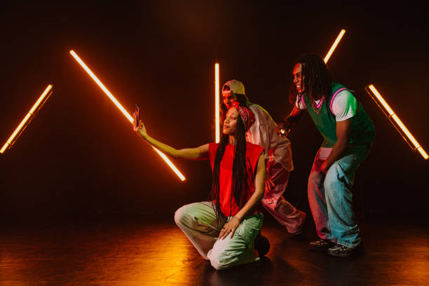 istock Group of hip hop dancer dancing together. 2194831883
