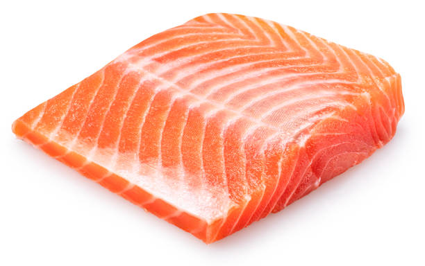 istock Salmon fillet  isolated on white background. File contains clipping path. 2194832375