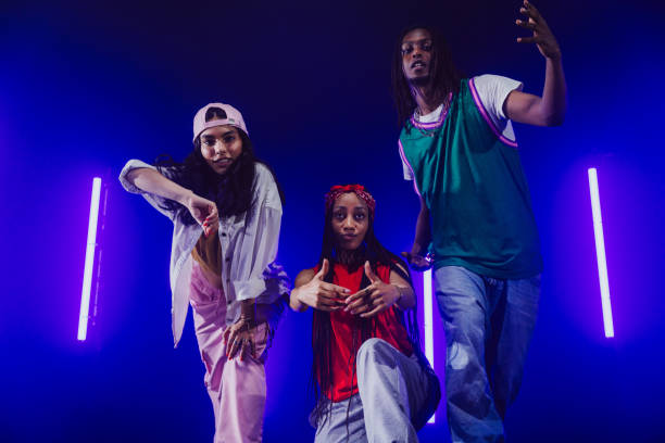 istock Group of hip hop dancer dancing together. 2194832498