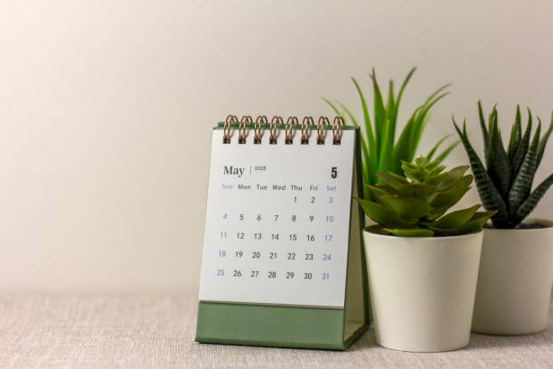istock Hello, May. The planning calendar for May 2025 is on your desktop. 2194838805