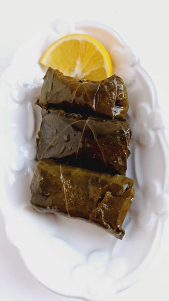 istock stuffed vine leaves with olive oil 2194841375
